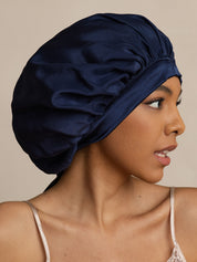 Damen Mulberry Silke Haube mit langen Bändern