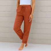Elena | Pantaloni elasticizzati in lino