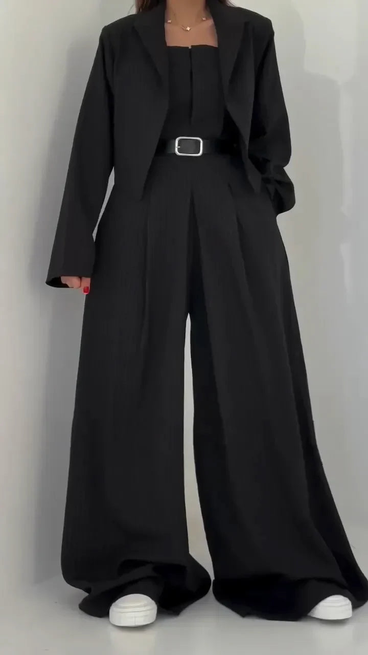 Paula x Clara™ - Conjunto de corpiño + chaqueta para mujer: estilo elegante y moderno