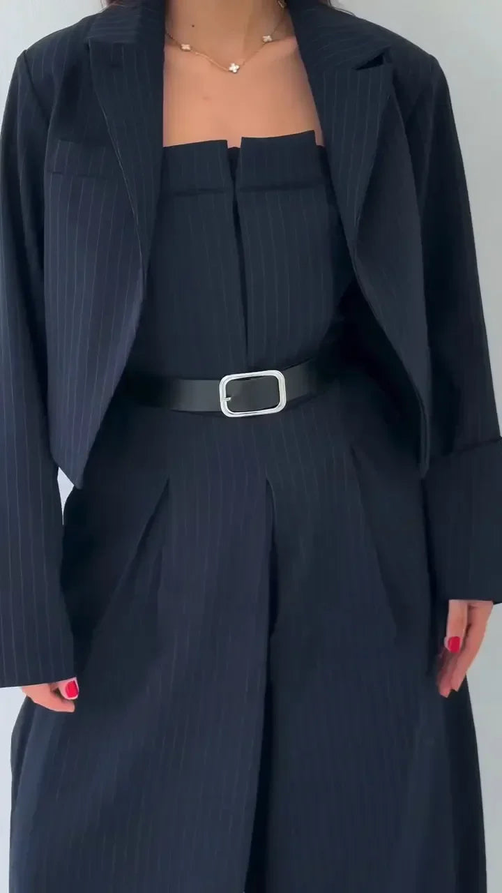 Paula x Clara™ - Conjunto de corpiño + chaqueta para mujer: estilo elegante y moderno