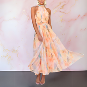 Noemí™ | Elegante vestido con estampado de acuarelas