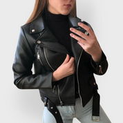 Pia | Giacca in pelle casual resistente