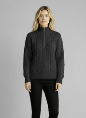 Amy Sweater with Zipper