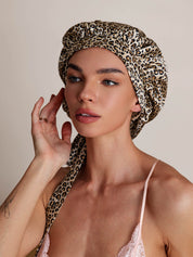 Damen Mulberry Silke Haube mit langen Bändern