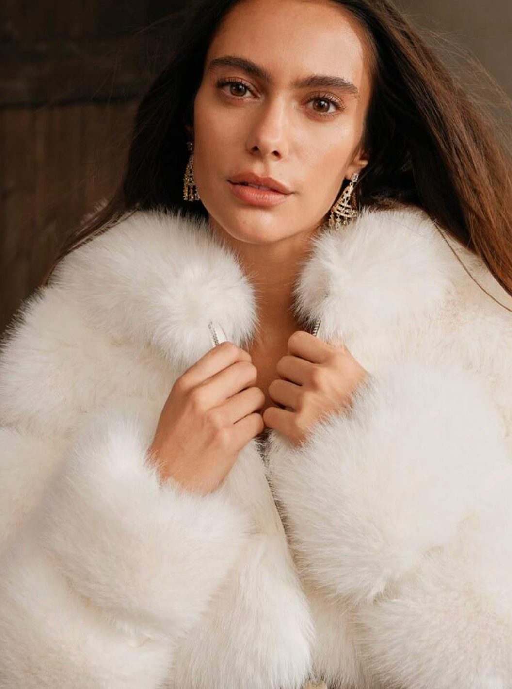 Abrigo de Pelo | White Glow Coat