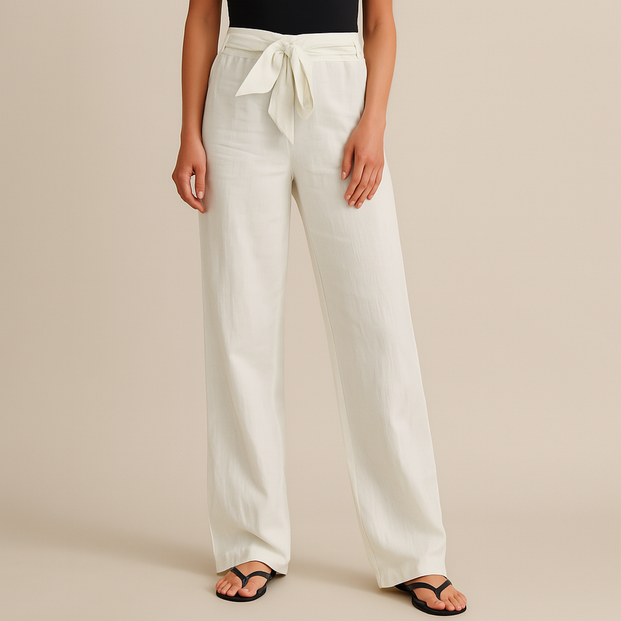 Francesca | Pantaloni in lino raffinato