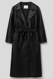 Paula X Clara | Trench largo efecto piel