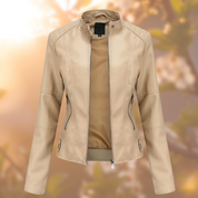 Pia | Giacca in pelle stile moderno