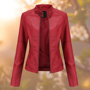 Pia | Giacca in pelle stile moderno