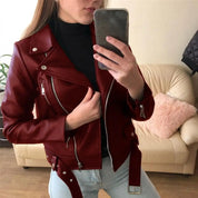 Pia | Giacca in pelle casual resistente