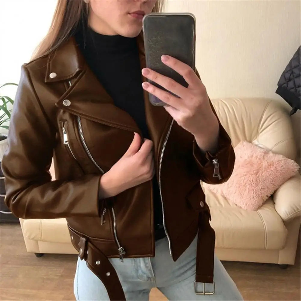 Pia | Giacca in pelle casual resistente