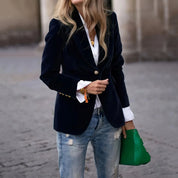 Clarissa | Blazer in velluto raffinato premium