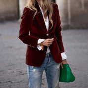 Clarissa | Blazer in velluto raffinato premium