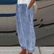 Oriella | Pantaloni a righe Seabreeze