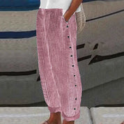 Oriella | Pantaloni a righe Seabreeze