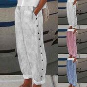 Oriella | Pantaloni a righe Seabreeze