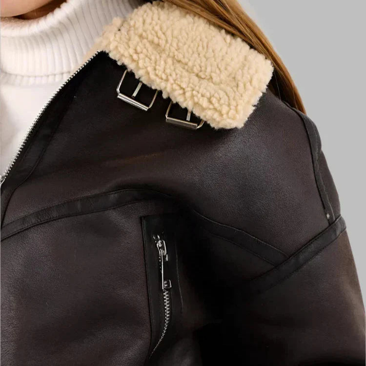 Pia | Giacca in pelle traspirante versatile