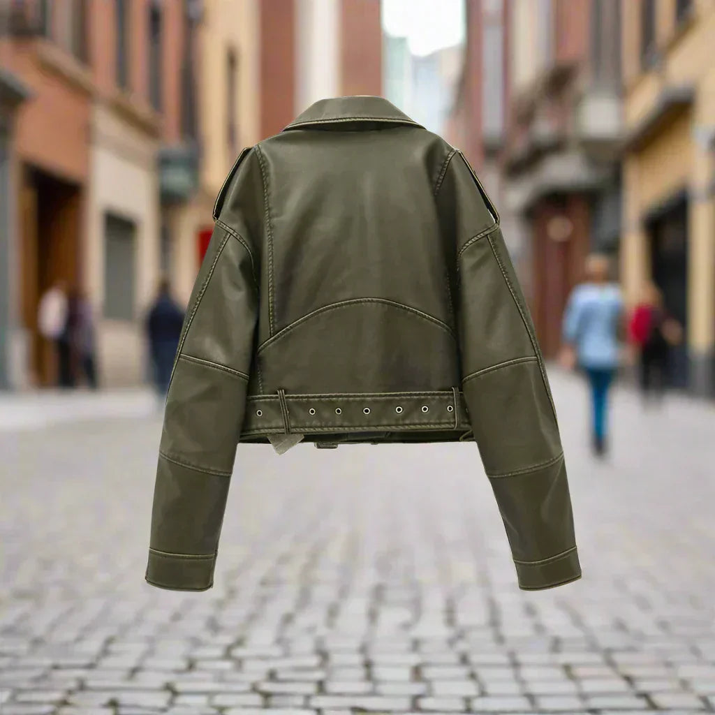 Pia | Giacca versatile in pelle di qualità
