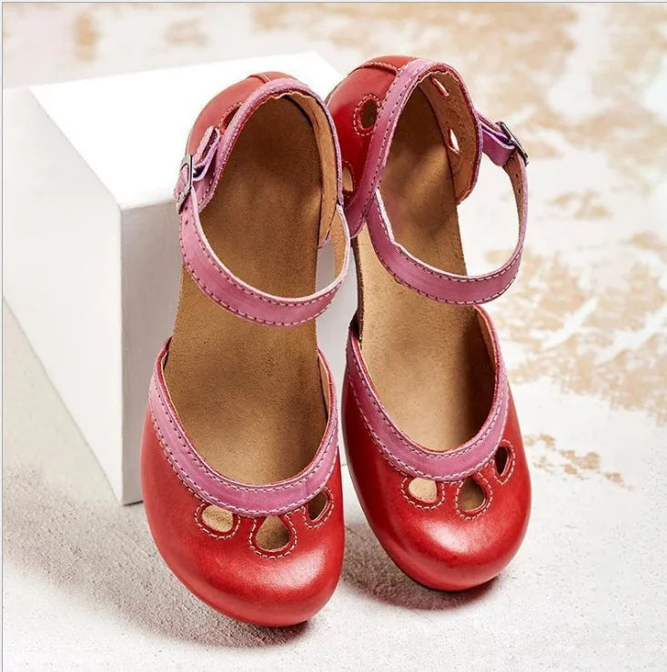 Costanza | Sandali vintage in pelle con cinturino