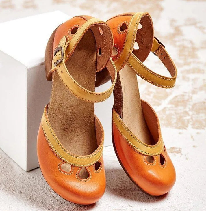 Costanza | Sandali vintage in pelle con cinturino