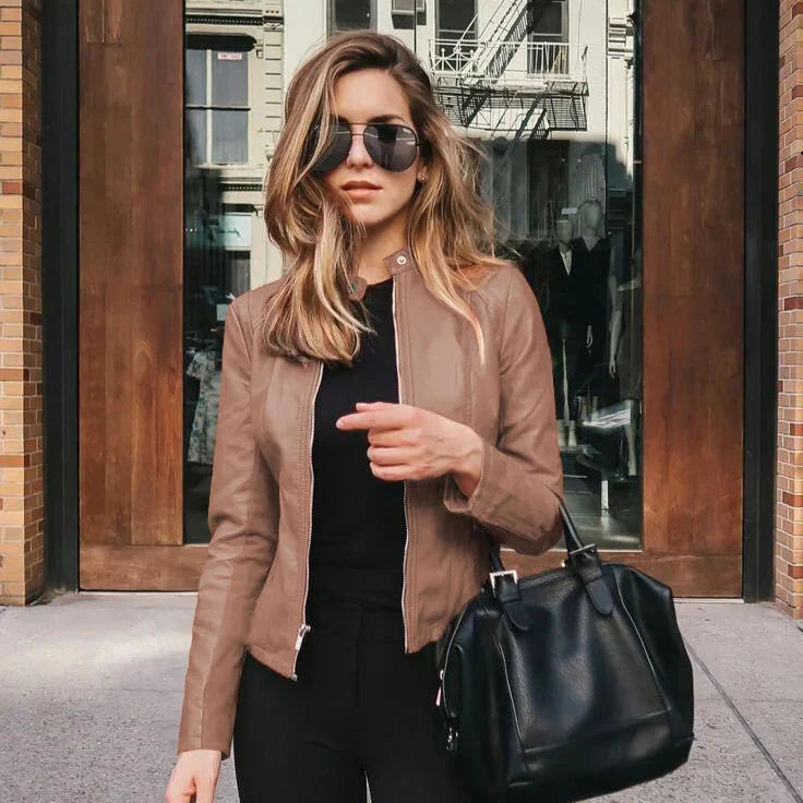 Pia | Chaqueta versátil de piel de alta calidad