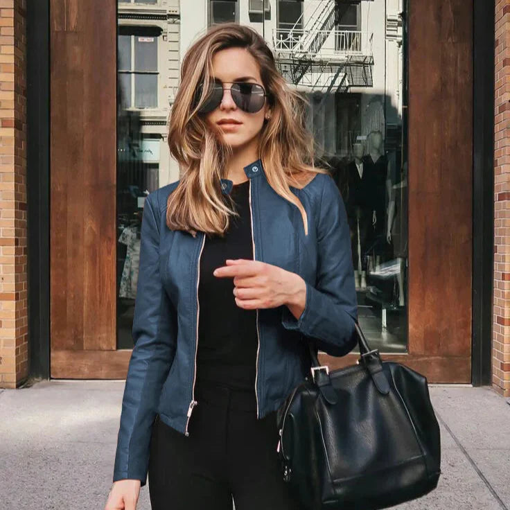 Pia | Chaqueta versátil de piel de alta calidad