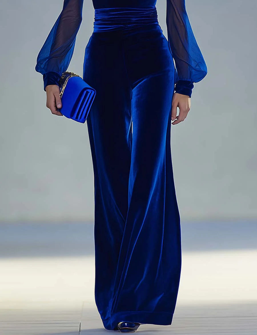 VintageElegantAndExquisiteV-neckMeshLong-sleevedRoyalBlueVelvetJumpsuit_2.jpg