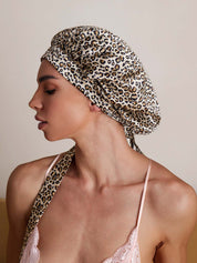 Damen Mulberry Silke Haube mit langen Bändern