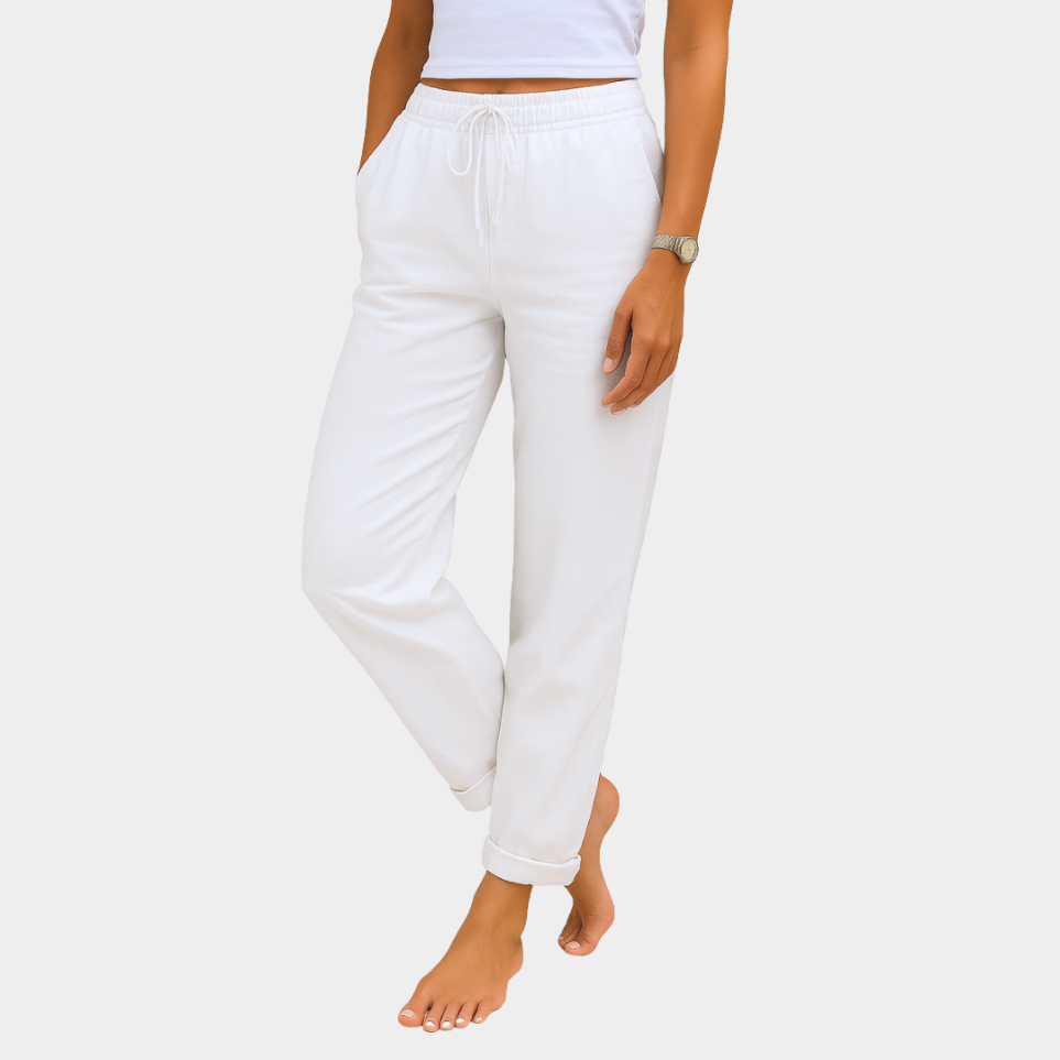 Iride | Pantaloni Stretch in Lino Premium Traspirante