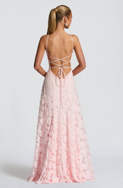 Vestido largo Francis - Rosa palo