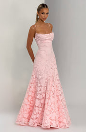 Vestido largo Francis - Rosa palo