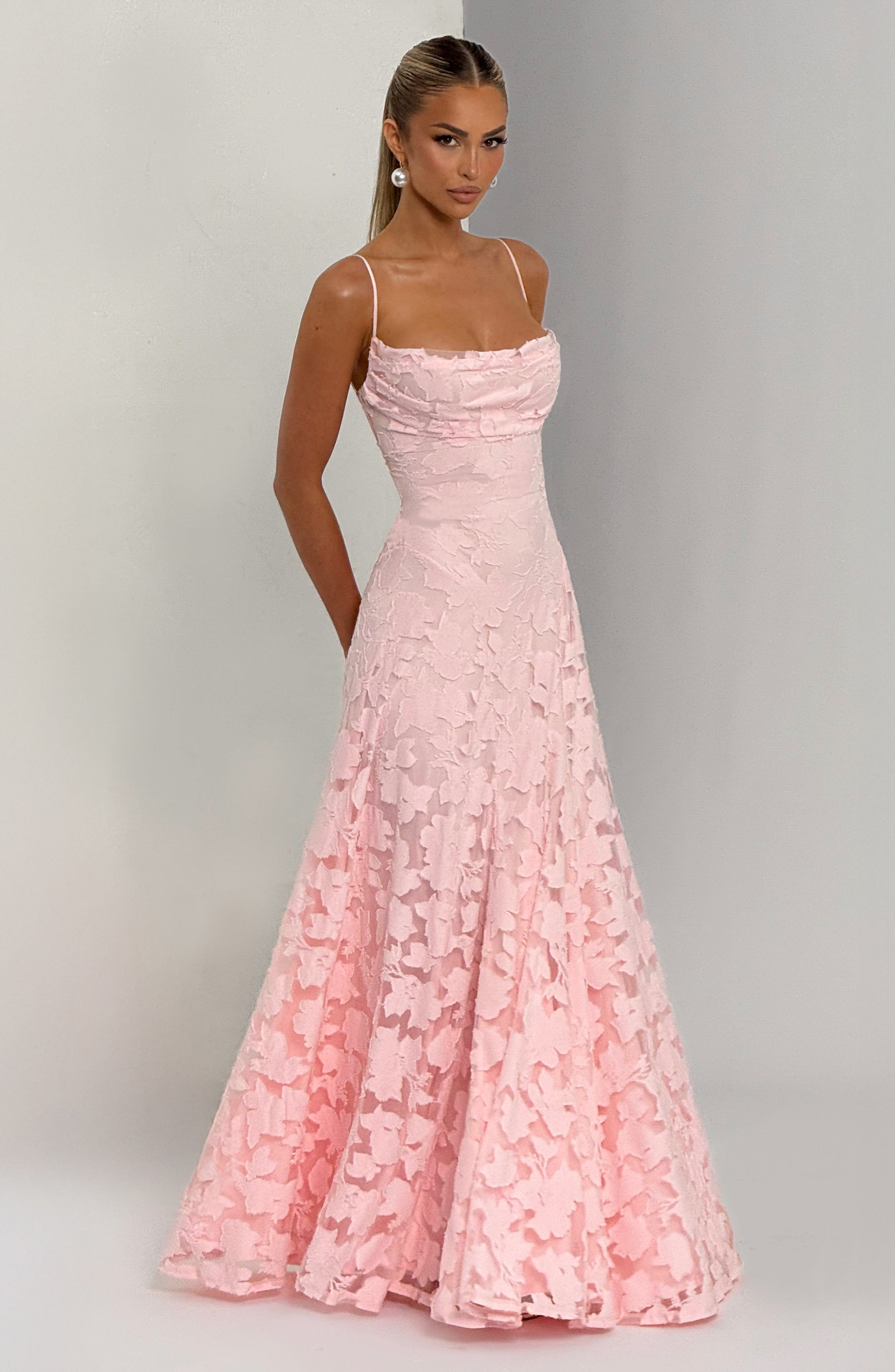 Vestido largo Francis - Rosa palo