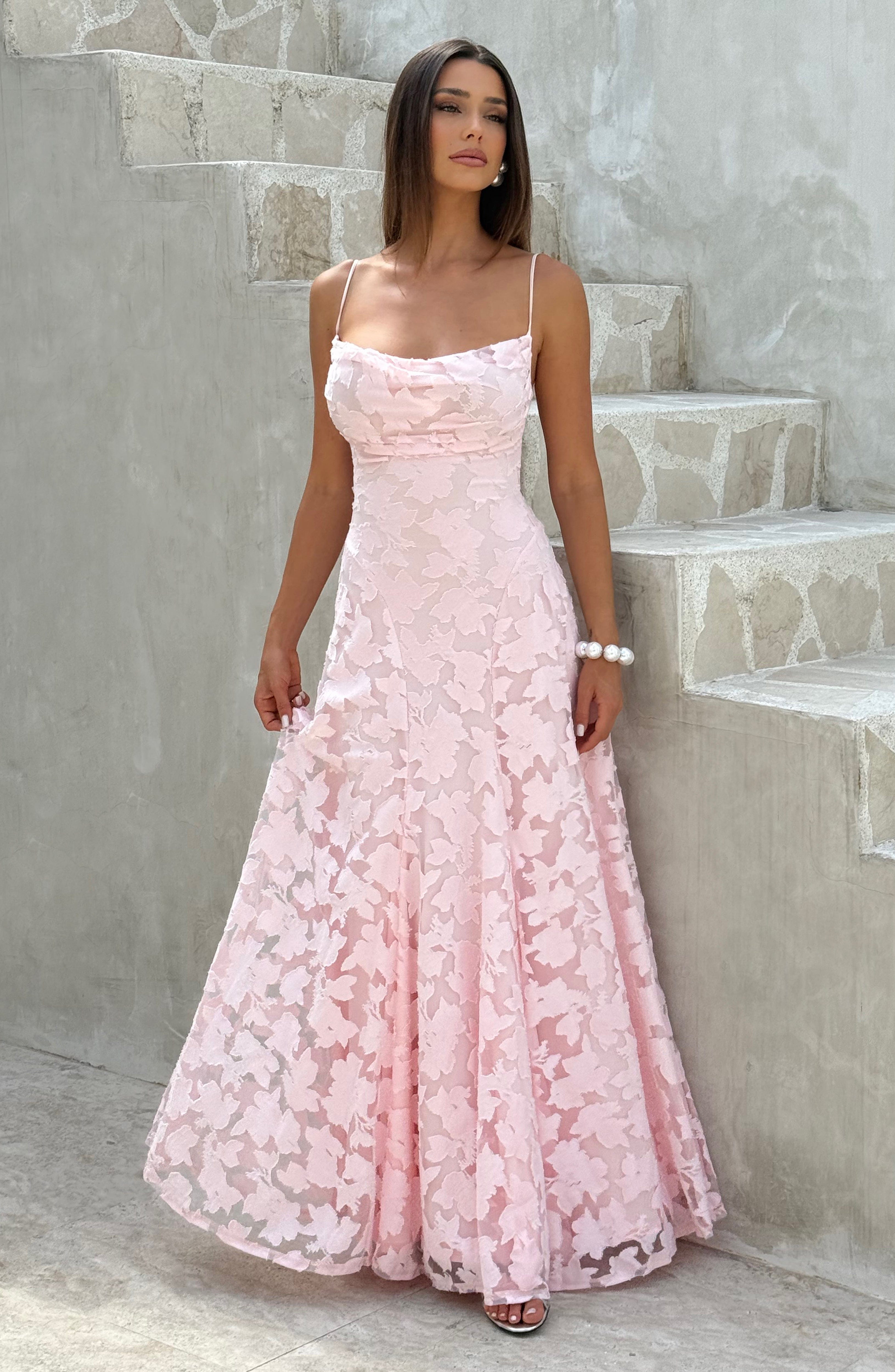 Vestido largo Francis - Rosa palo