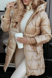 Devera™ | Elegante abrigo de invierno con capucha y acolchado