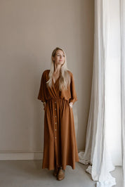 Devera™ | Vestido Cobre Bohemio