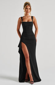 Vestido largo Katana - Negro