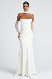 Vestido largo Kensington - Marfil