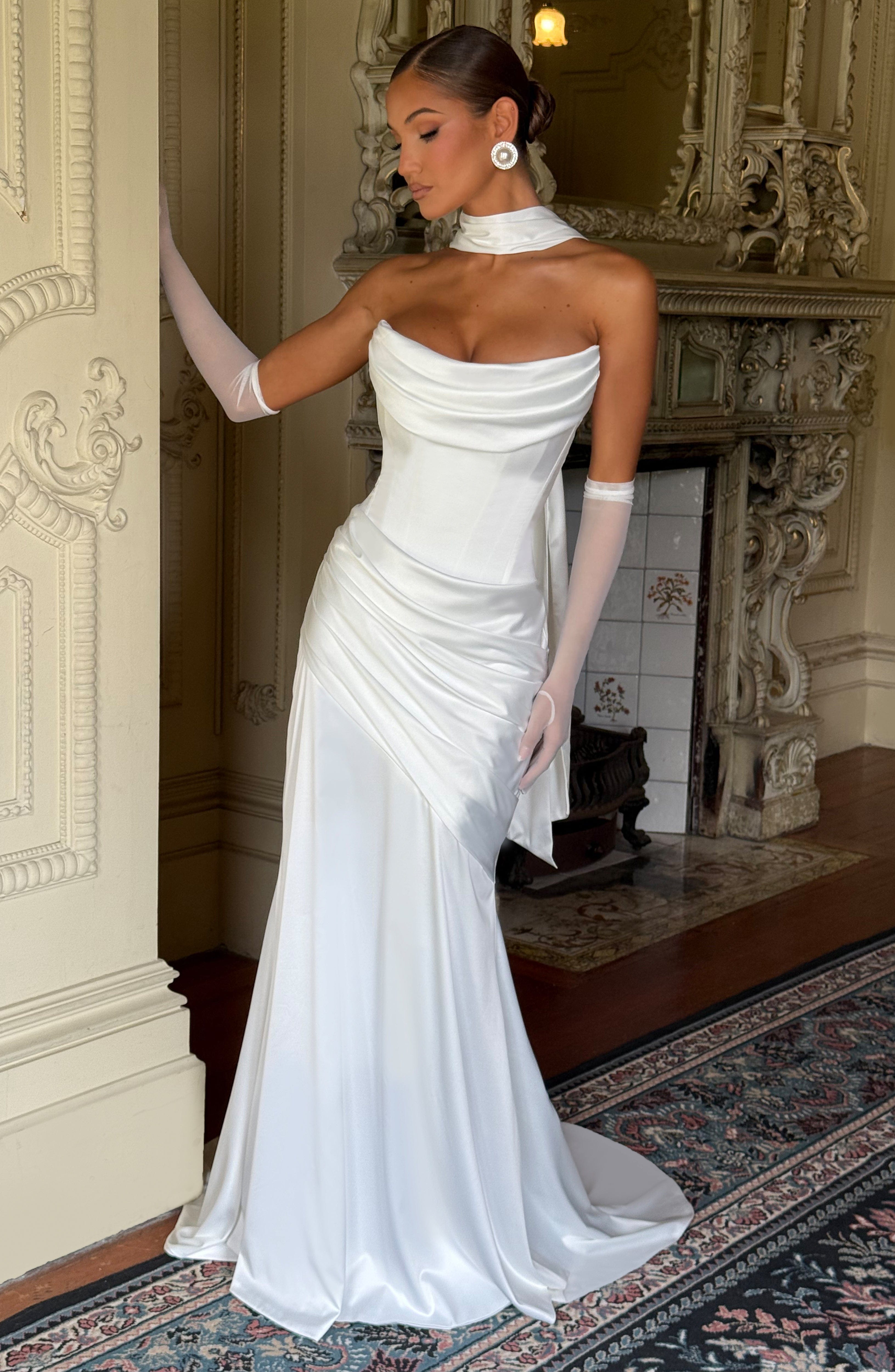 Vestido largo Kensington - Marfil