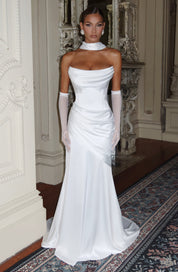 Vestido largo Kensington - Marfil