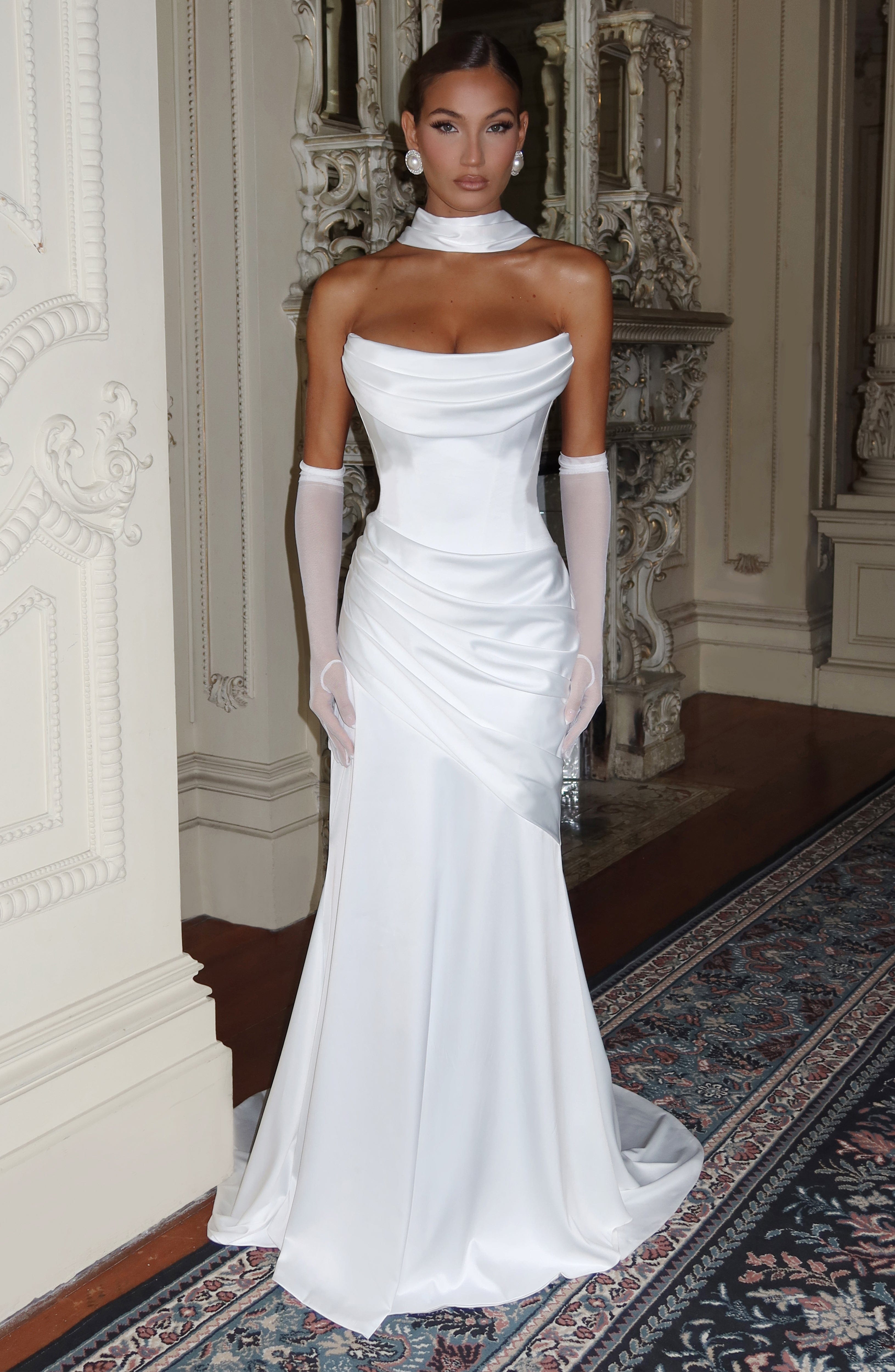 Vestido largo Kensington - Marfil