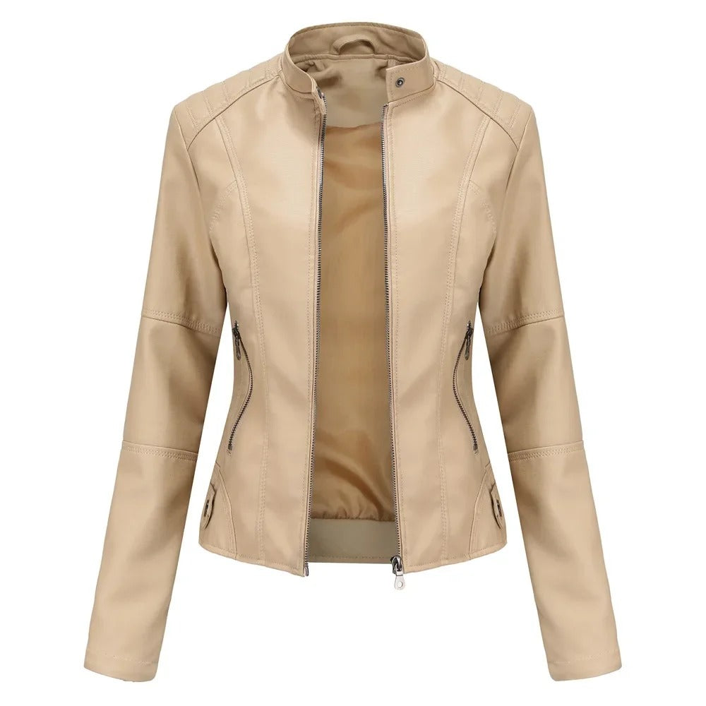 Pia | Giacca in pelle elegante e alla moda