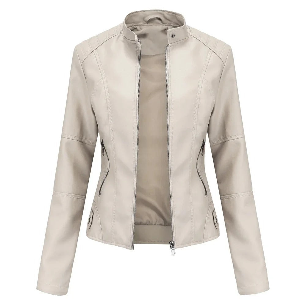Pia | Giacca in pelle elegante e alla moda