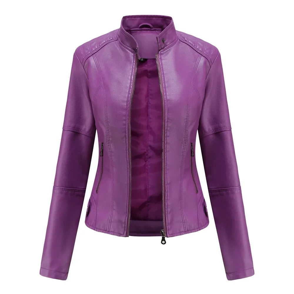Pia | Giacca in pelle elegante e alla moda