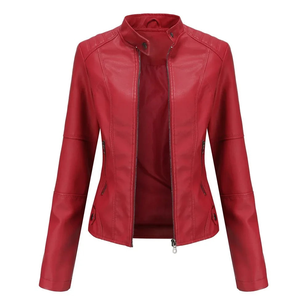 Pia | Giacca in pelle elegante e alla moda
