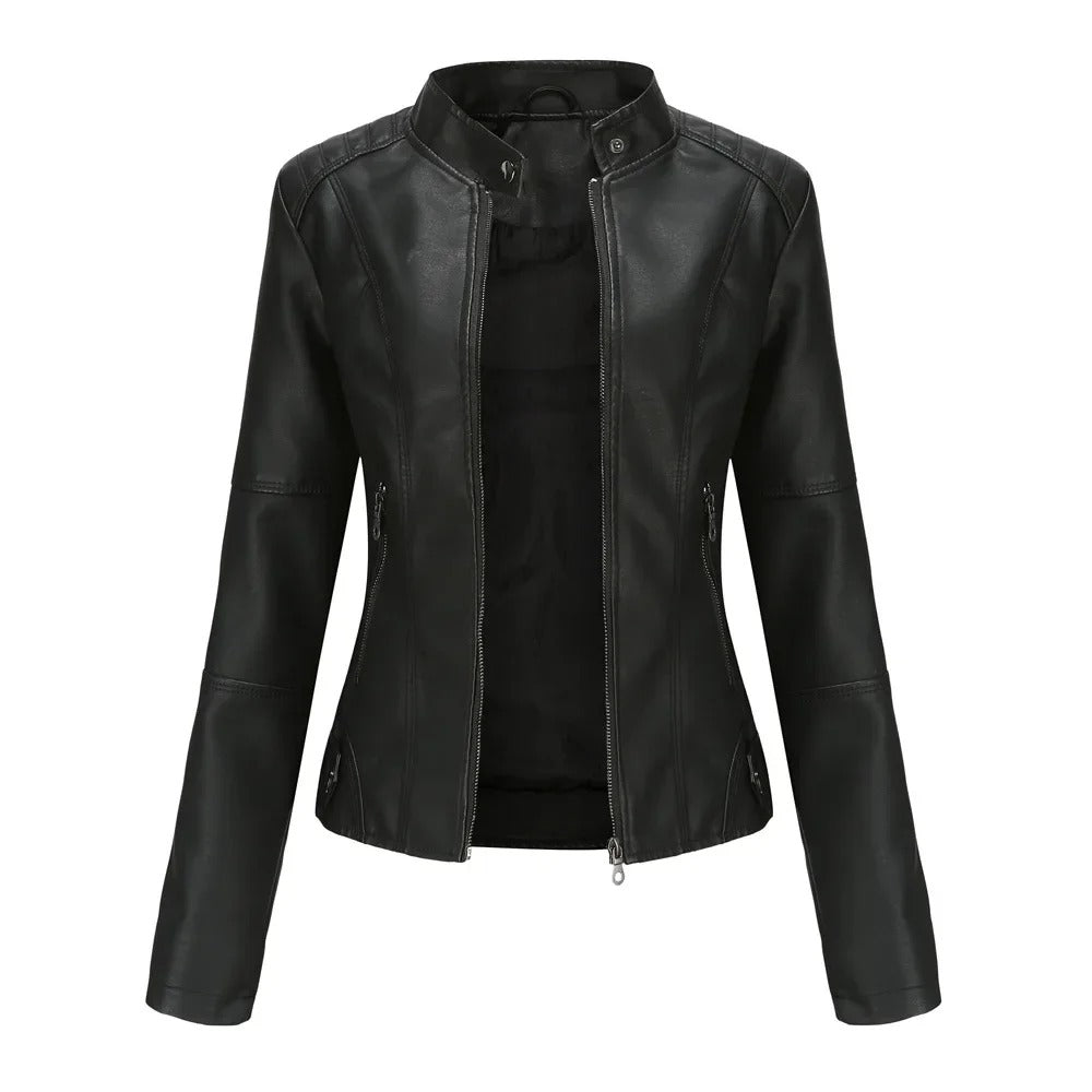 Pia | Giacca in pelle elegante e alla moda
