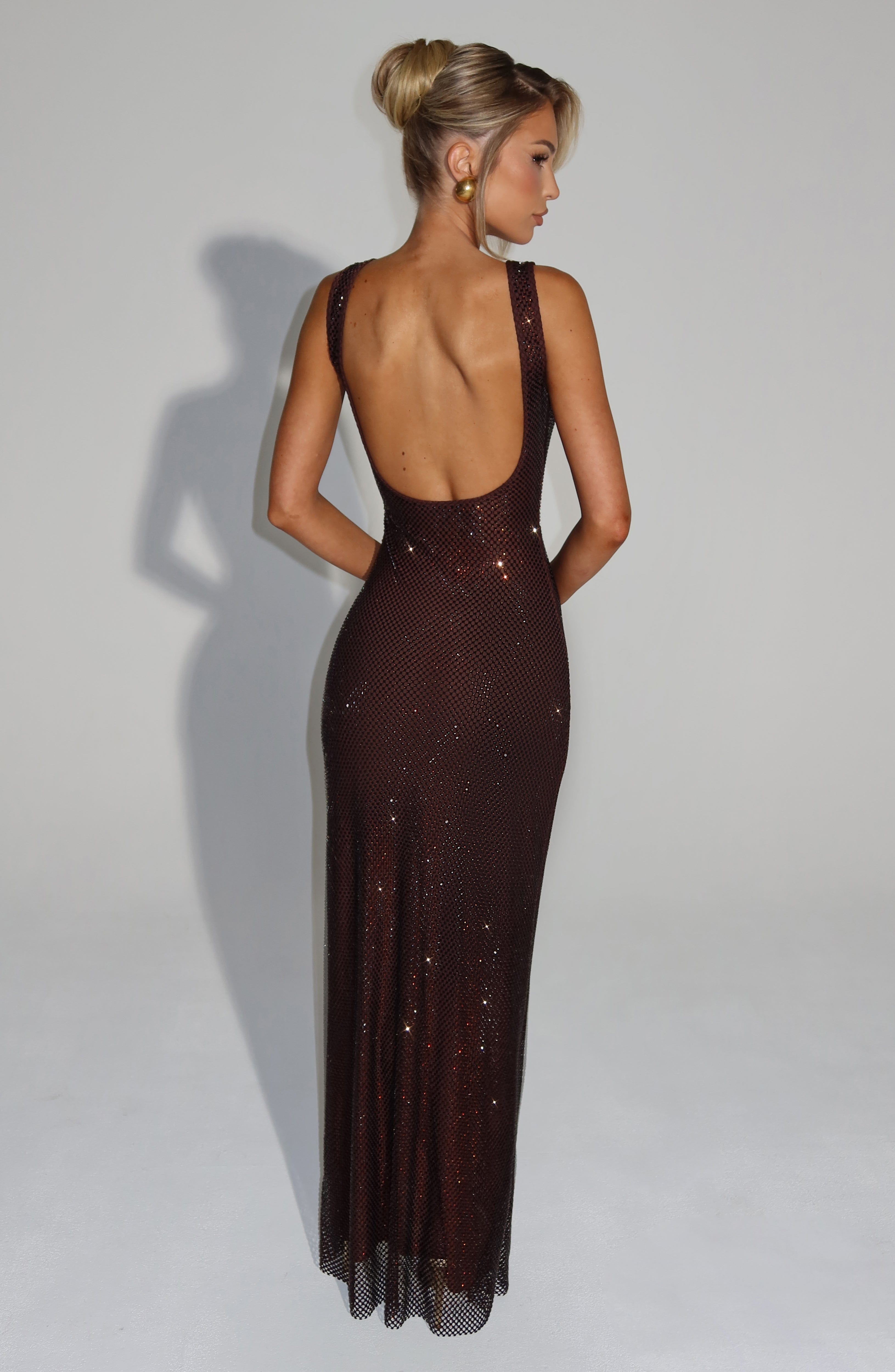 Maxi Vestido Petra - Marrón ciruela