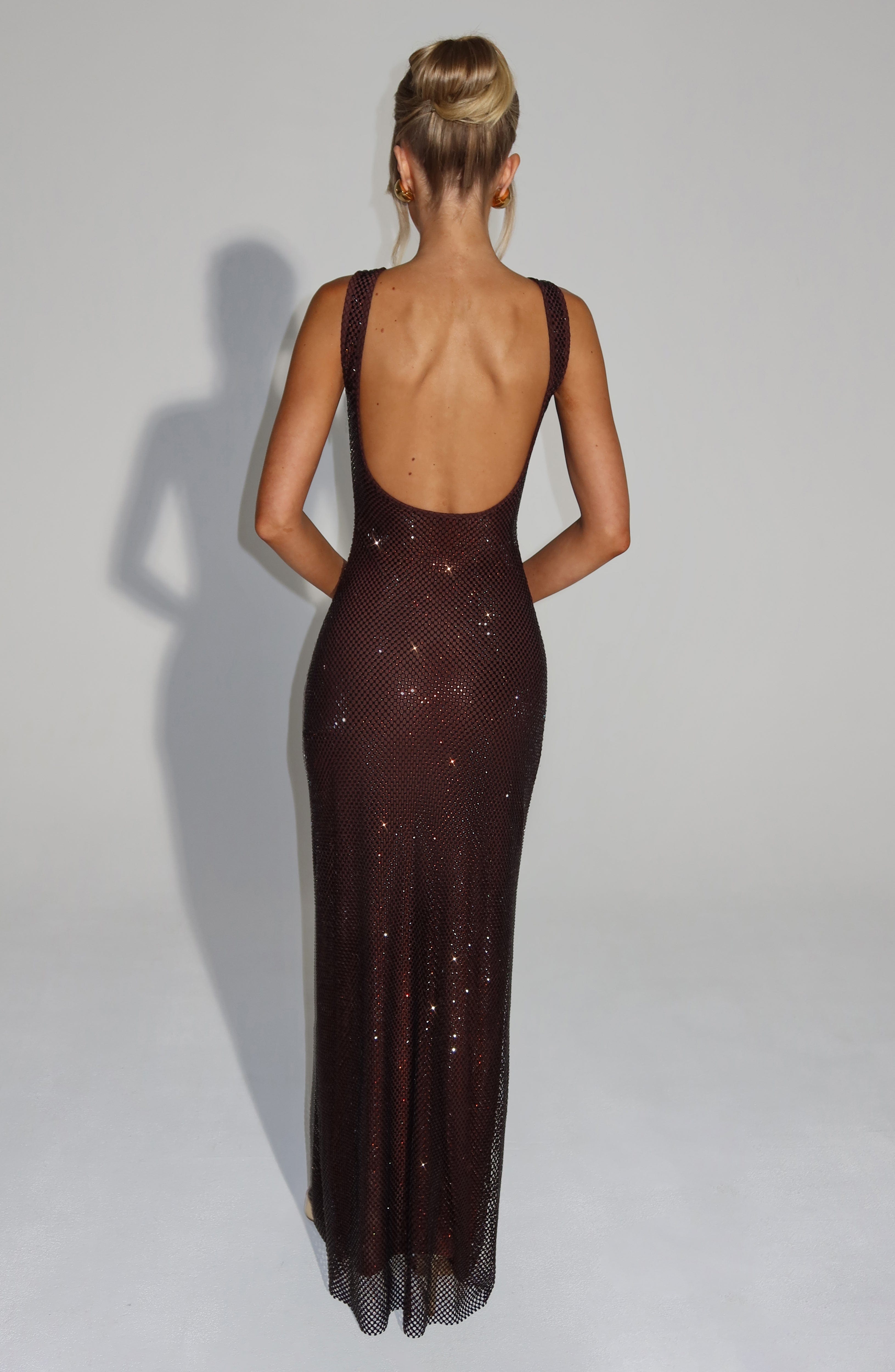 Maxi Vestido Petra - Marrón ciruela