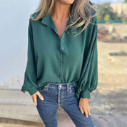 Elysa™ – Blusa con botones Ivory Mood