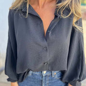 Elysa™ – Blusa con botones Ivory Mood