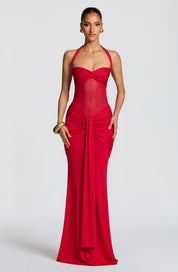 Vixen Maxi Dress - Red